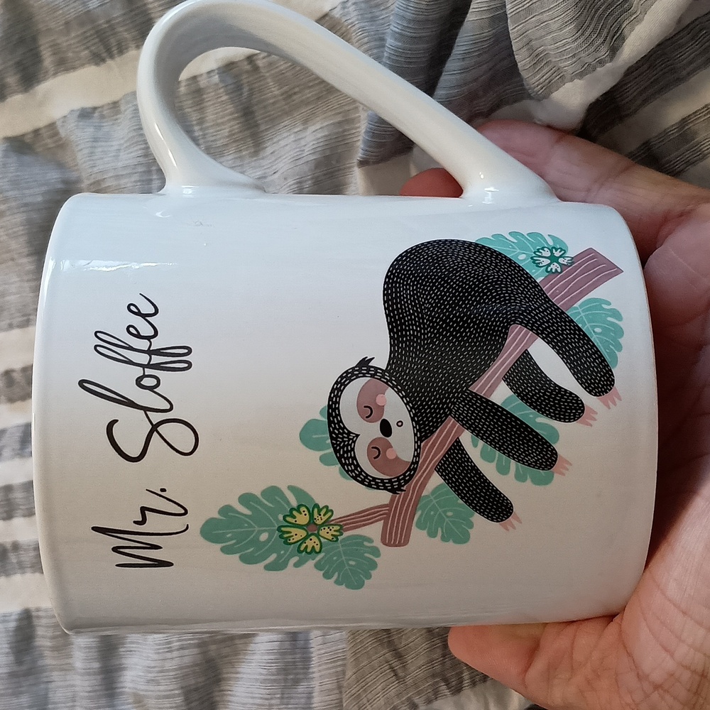 Strawberry Street Mr. coffee sloth coffee mug